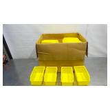 Lot of 50 Yellow Plastic Storage Bins
