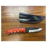 Handmade Fixed Blade Hunting Knife & Sheath