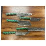5 Pc Hand Forged Kitchen Knife Set