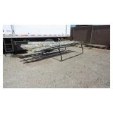 Lot of 4 Extension Ladders & Truck Rack