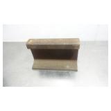 Vintage Railroad Rail Anvil Bench Stake 12"