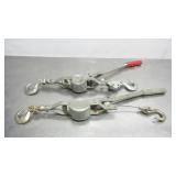 Cable Come Along Pullers & Pulling Winches Lot of