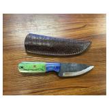 Hand Forged Skinning Knife w/ Sheath