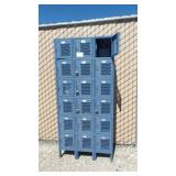 Medart 18-Door Steel Locker Bank