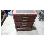 Rolling Machinist Tool Cabinet with Contents