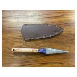 Handmade Damascus Dagger Knife & Sheath