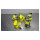 Lot of 5 Ratchet Tie Down Straps 2" x 27