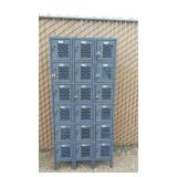 18-Door Metal Locker Unit