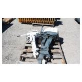 Pair Johnson Outboard Motors
