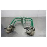 Pair Greenlee Wire Reel Carts w/ Casters