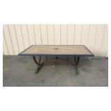 80" x 43" Tile Top Patio Table