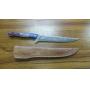 Custom Damascus Steel Chef Knife & Sheath