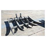 Mini-Excavator Weed Brush & Rock Rake