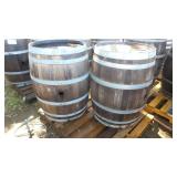 2- Oak Wine Barrels