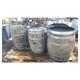 4-Oak Wine Barrels