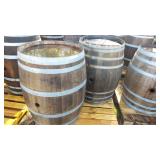 (2) Wood Barrels