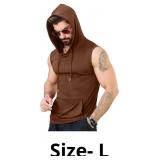 AIYINO Men's Workout Hooded Tank Tops Bodybuilding