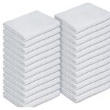 Canadian Linen Plain White Bar Mops, 24 Pack, Soft