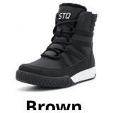 STQ Women's Winter Walking Boots Zip Up Lightweigh