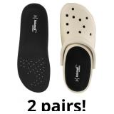 Knixmax Orthotic Insoles for Crocs Clog 1 Pair, Co