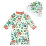 upandfast Baby Girl Swimsuit with Snap Bottom UV B
