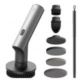 HOTO Cordless Spin Scrubber: 2.5 N M Torque, Six B