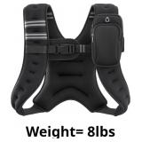 ZELUS Weighted Vest, 8lb Weight Vest with Reflecti