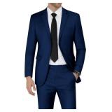 $104 WEEN CHARM Men's Suits Slim Fit 2 Piece Two B