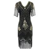 Women's Flapper Vintage 1920s Sequin Art Deco Gats