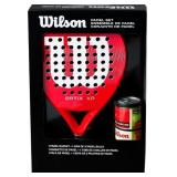 $144 Wilson Optix XP Padel Kit - Red, Featuring Th