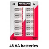 Kirkland Signature Alkaline AA Plus Batteries, 48