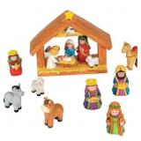 Fun Express Mini Christmas Nativity Set Stable wit