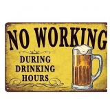 Beers Retro Metal Tin Signs, 12' X 8', No Working
