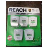 Reach Mint Waxed Floss 5 Count X 100 Yards Each