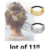 2pcs Metal Hair Band, Hair Cuffs,Silver Hair Acces