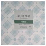 $167 6-Piece Printed Sheet Set - Queen Cool, Crisp