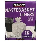 Kirkland Signature Kirkland, 500 Bags, Clear