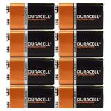 DURACELL Coppertop Batteries, 9V, 8 Pack