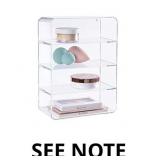 Stori Clear Plastic Vanity Craft and Plush Toy Org
