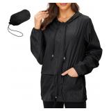 Zando Womens Rain Jacket with Hood Raincoat for Wo