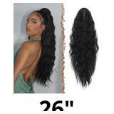 FESHFEN Claw Clip Ponytail Extensions, Long Pony T