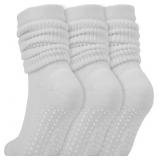 BomKinta Women Grippy Pilates Socks - Non-Slip Gri