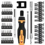 MulWark 63PC Magnetic Ratcheting Screwdriver Set-