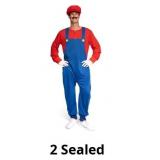 Super Plumber Costume Men 'n Boys
