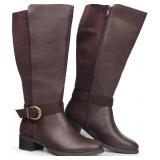Hawkwell Women's Extra Wide Calf Pull On Side Zipp