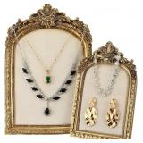 2pcs Gold Resin Jewelry Display Stand,Vintage Jewe