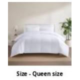 $210 Avocado White Goose Down Duvet