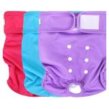 Wegreeco Premium Dog Diapers Female(3 Pack) - Dura