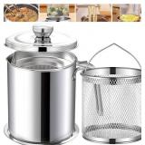 Chihee Grease Container Deep Fryer 2 in 1 Stainles