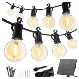 Minetom Outdoor Solar String Lights - 38 Ft Waterp